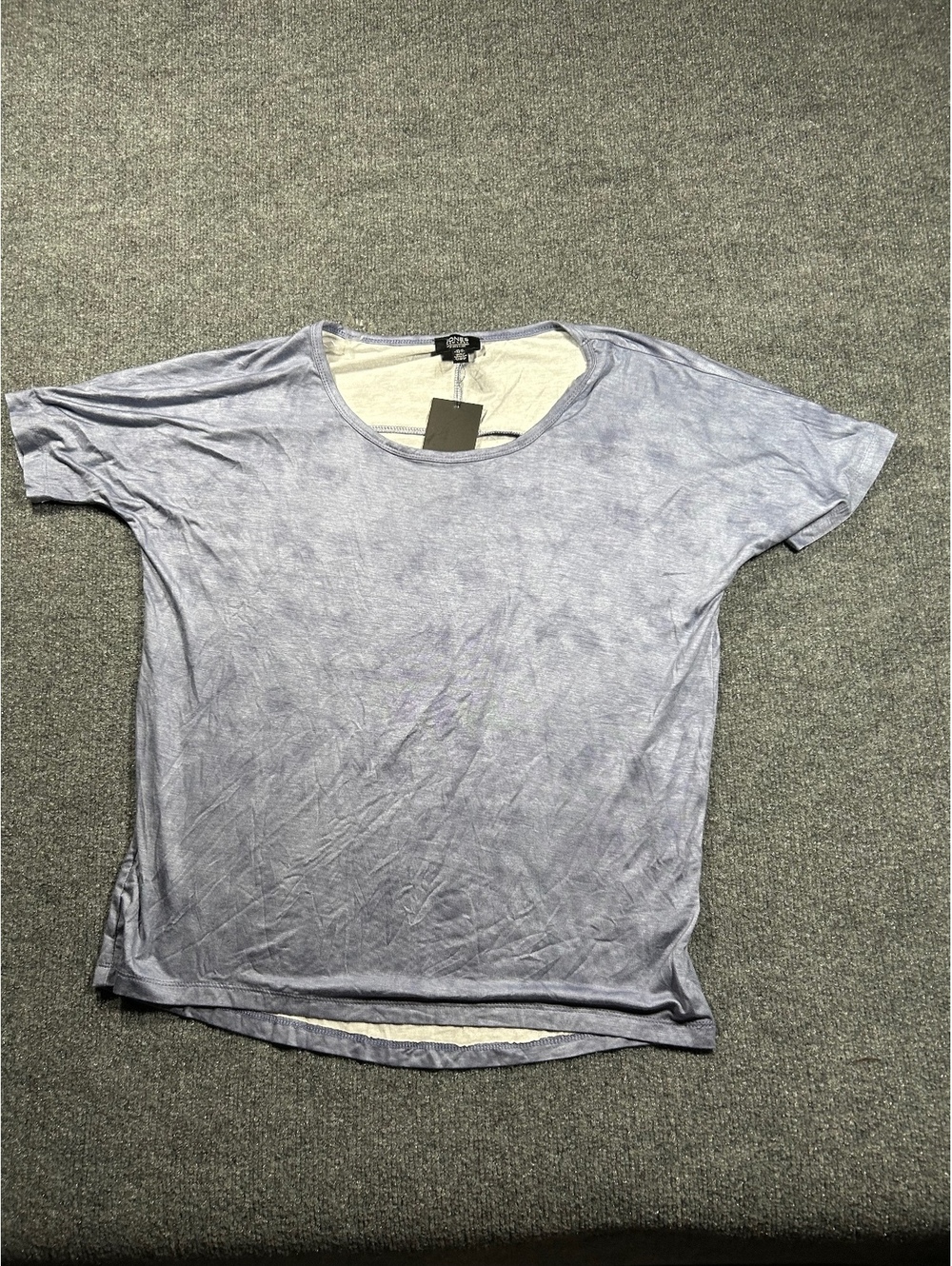 Jones New York Signature Light Blue Short Sleeve T-Shirt Size XL